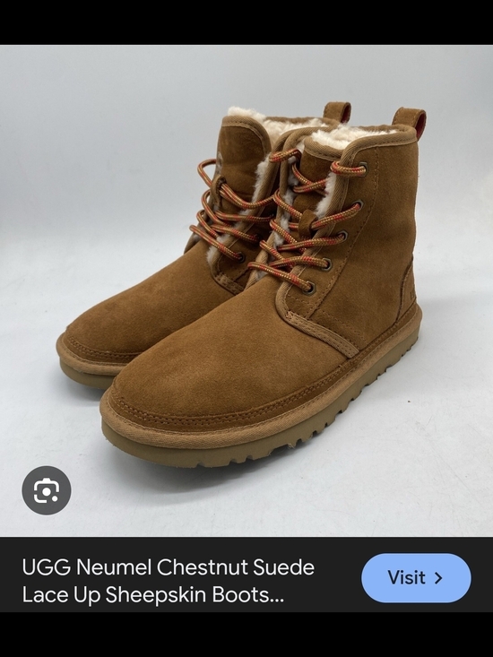 UGG Shoes - UGG Chestnut Suede Shearling-Lined Lace-Up Men’s Boots